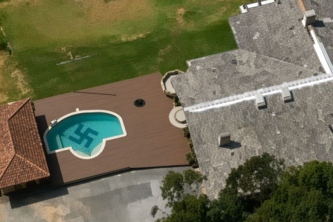 Suástica em piscina de Pomerode não é considerada ‘propaganda ideológica’ para promotora e investigação é arquivada
