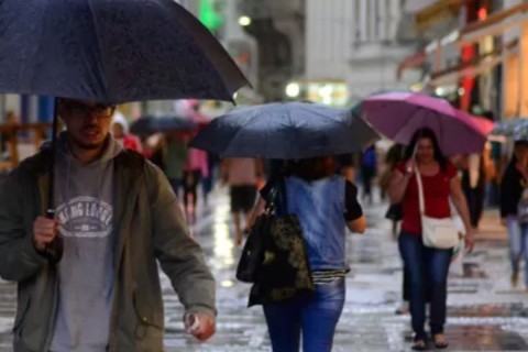 Chuvas voltam à Região Sul com possibilidade de queda de granizo