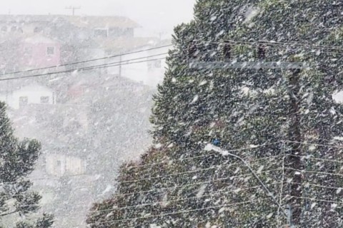 Primeira neve do inverno pode cair no Brasil nas próximas horas, prevê Defesa Civil