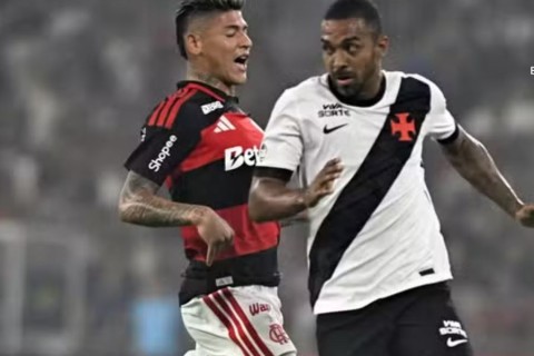 Vasco arranca empate com Flamengo no último lance e ajuda o Palmeiras