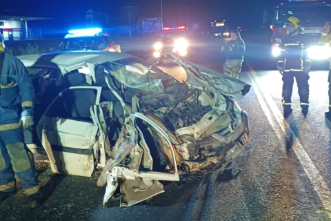 Colisão frontal deixa seis pessoas feridas na BR-470, em Trombudo Central