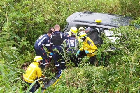 Acidente envolve quatro veículos na BR-470 em Rio do Sul